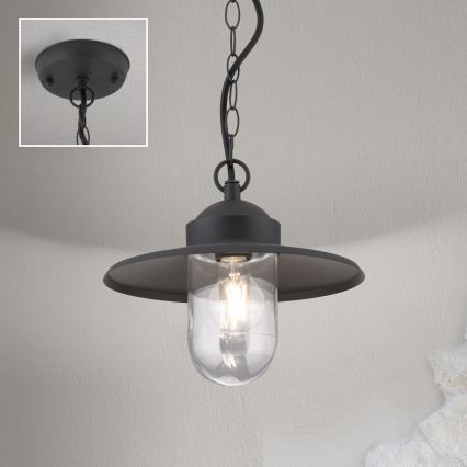 Außen-Pendelleuchte EDWARD 1xE27/60W/230V IP44 anthrazit