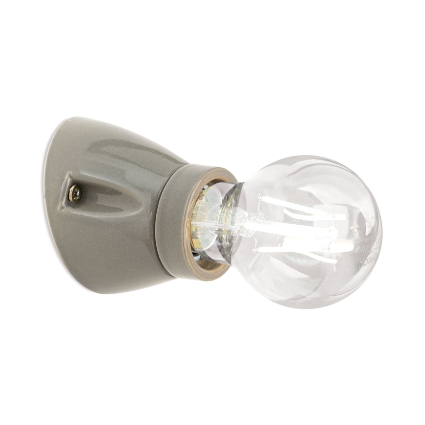 Lampada da parete FROST 1xE27/60W/230V grigia