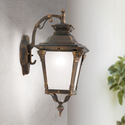 Applique murale d'extérieur AIKO 1xE27/60W/230V IP23 bronze/patiné