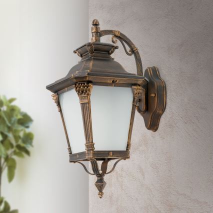 Applique murale d'extérieur AIKO 1xE27/60W/230V IP23 bronze/patiné