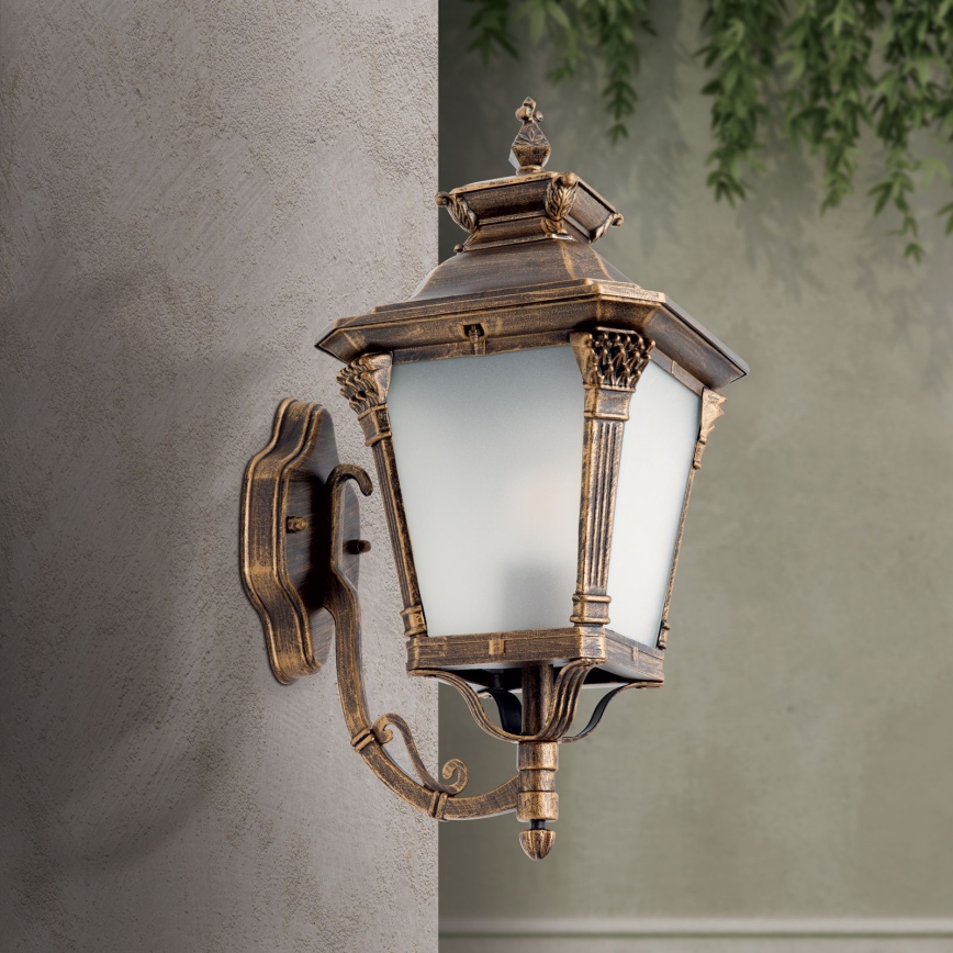 Applique murale extérieure AIKO 1xE27/60W/230V IP23 bronze/patine