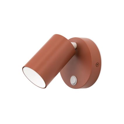 Applique murale spot PENN 1xGU10/13W/230V couleur brique