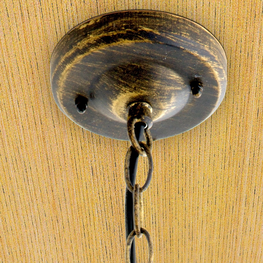 Außen-Hängeleuchte TAVERNA 1xE27/60W/230V IP23 Bronze/Patina