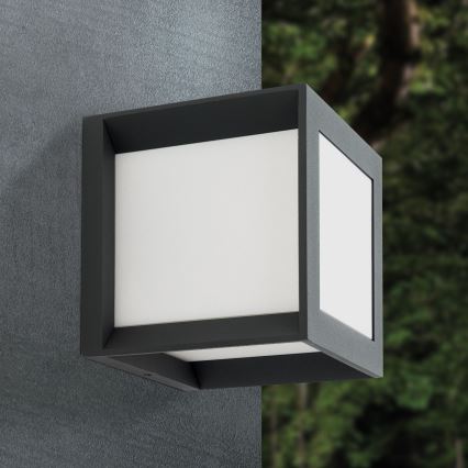 Außenleuchte HENRY 1xE27/15W/230V 16x16 cm IP44 Anthrazit