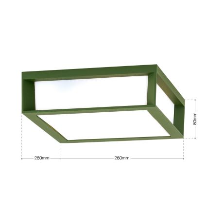Außenleuchte HENRY 2xE27/15W/230V IP44 grün