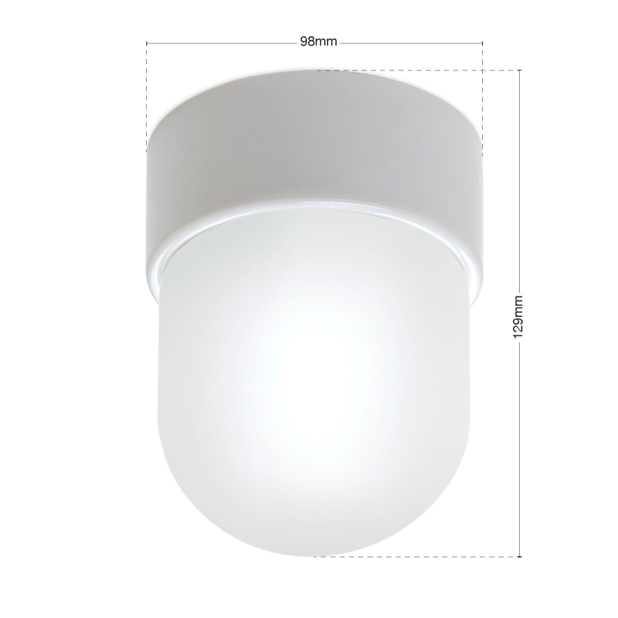 Deckenleuchte OSTIA 1xE27/40W/230V Ø 9,8 cm weiß