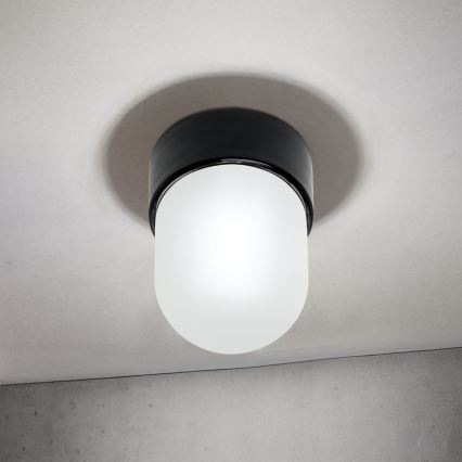 Deckenleuchte OSTIA 1xE27/40W/230V Ø 9,8 cm schwarz