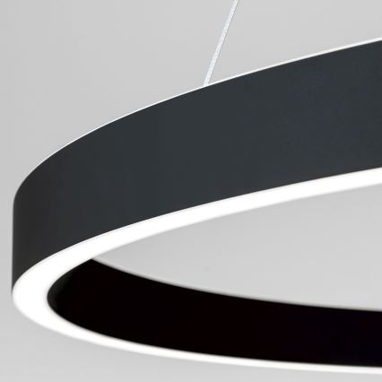 LED-dimmbare Pendelleuchte an Kabel KOLK LED/80W/230V 2700/3000/4000K Ø 80 cm schwarz