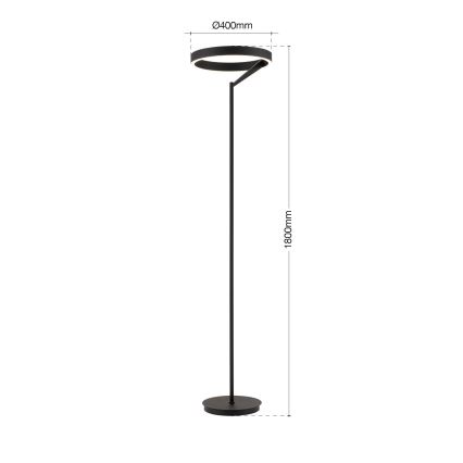 Dimmbare LED-Stehleuchte KOLK LED/40W/230V 2700/4000K schwarz