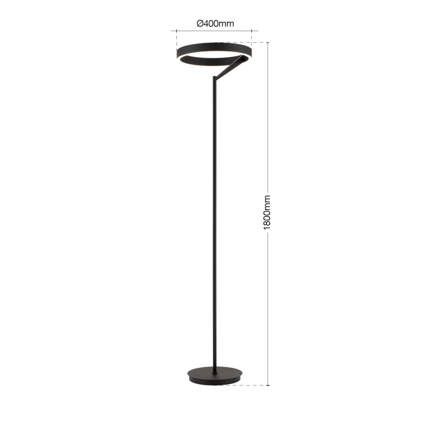 Dimmbare LED-Stehleuchte KOLK LED/40W/230V 2700/4000K schwarz