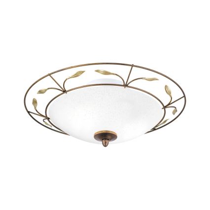 Plafonnier LUCA 2xE14/40W/230V d. 40 cm bronze/patine