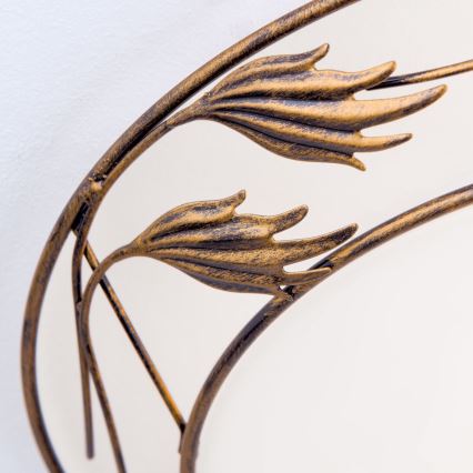 Plafonnier FLEUR 2xE27/60W/230V d. 40 cm bronze