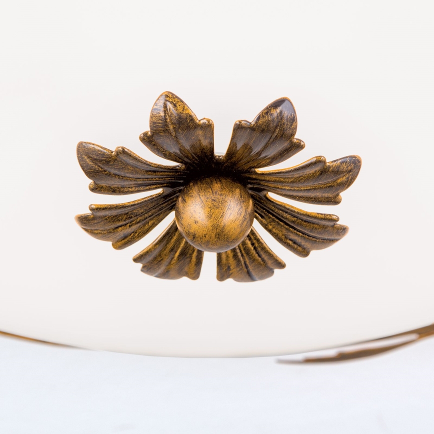Plafonnier FLEUR 3xE27/60W/230V d. 50 cm bronze