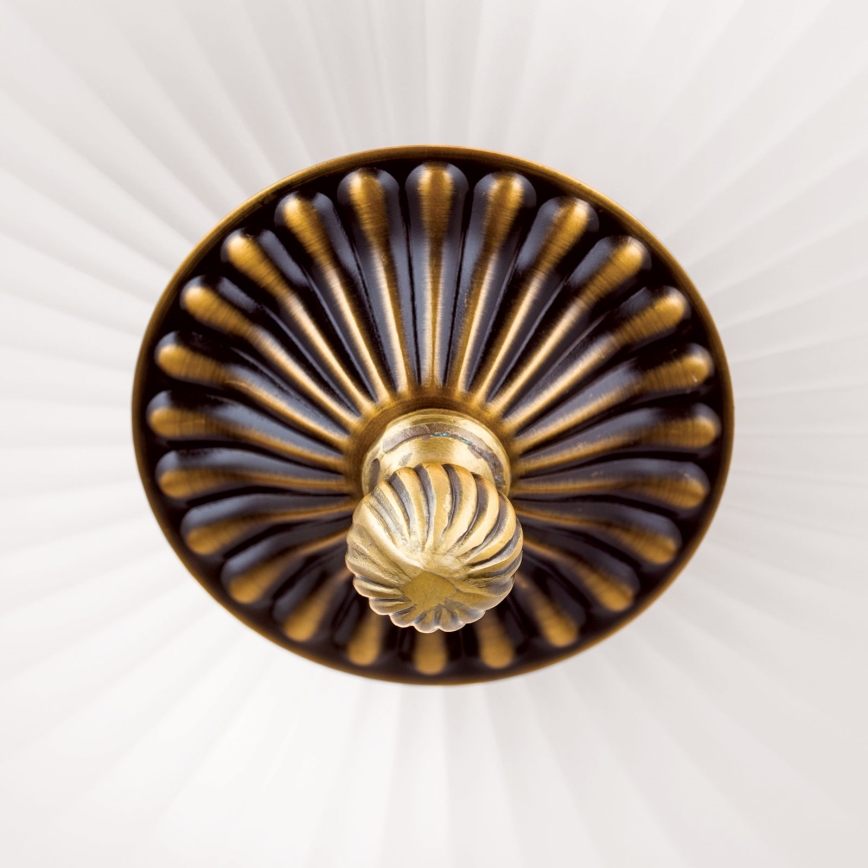 Plafonnier ROCCA 2xE27/60W/230V d. 31 cm bronze/blanc