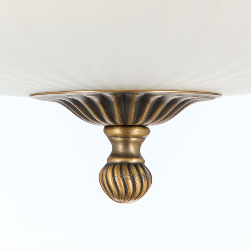 Aufbauleuchte ROCCA 4xE27/60W/230V d 43 cm bronzen/weiß