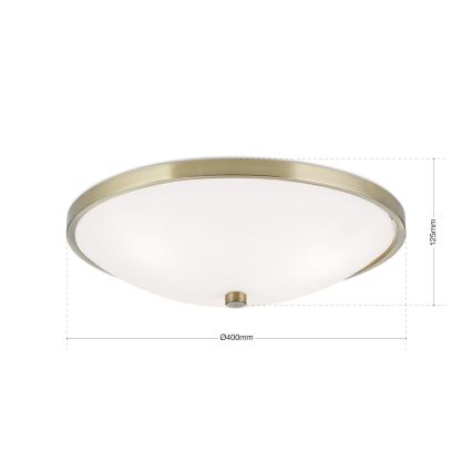 Plafonnier AIDA 3xE27/60W/230V d. 40 cm laiton