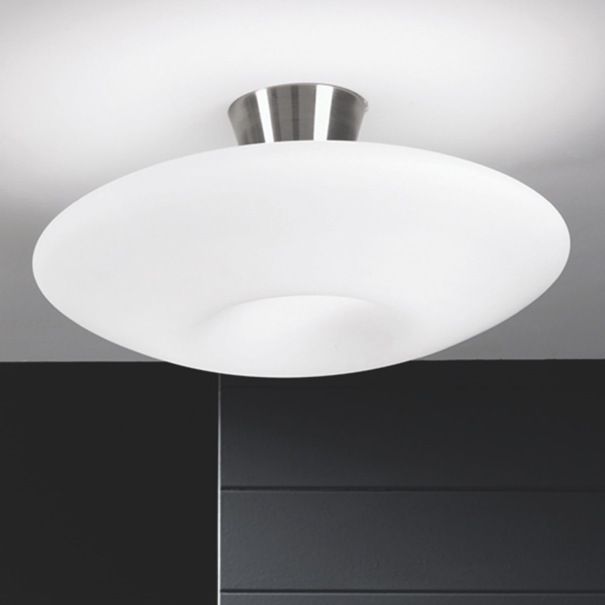 Plafoniera BLANC 2xE27/60W/230V diametro 49 cm cromo opaco