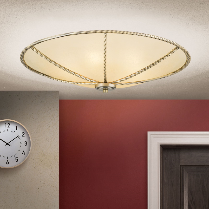Deckenleuchte MAURO 5xE27/60W/230V d 56 cm bronzen