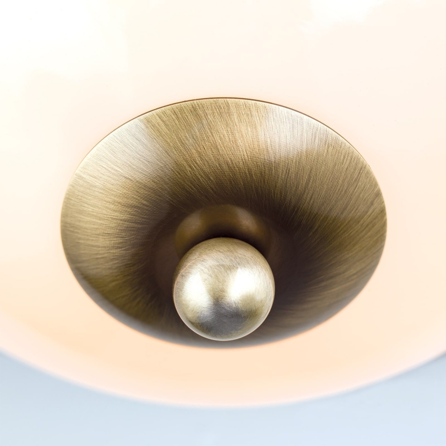 Plafoniera AUSTRIAN OLD LAMP 2xE27/60W/230V diametro 27 cm bronzo/beige