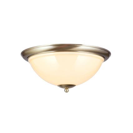Deckenleuchte AUSTRIAN OLD LAMP 3xE27/60W/230V d 50 cm bronzen/beige