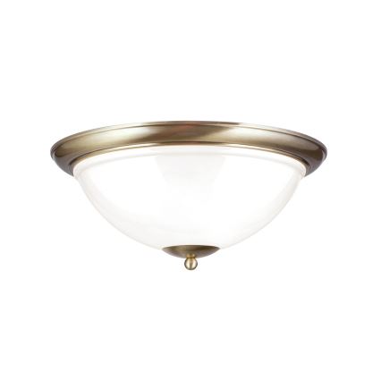 Deckenleuchte AUSTRIAN OLD LAMP 3xE27/60W/230V d 50 cm bronzen/weiß