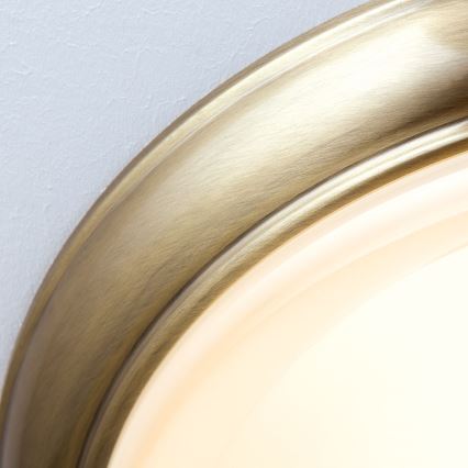Plafoniera AUSTRIAN OLD LAMP 3xE27/60W/230V diametro 50 cm bronzo/beige