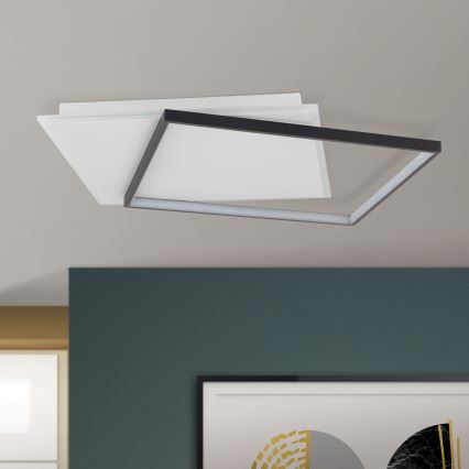 Lampada da soffitto dimmerabile a LED EMANUEL LED/50W/230V bianco/nero