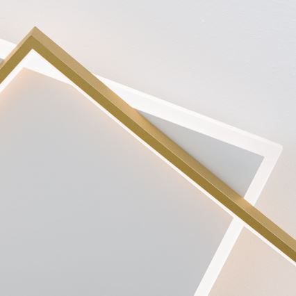 Plafoniera LED dimmerabile EMANUEL LED/50W/230V bianco/oro