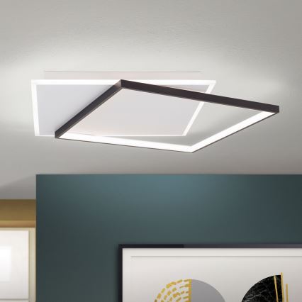 Plafonnier à intensité variable EMANUEL LED/50W/230V blanc/noir