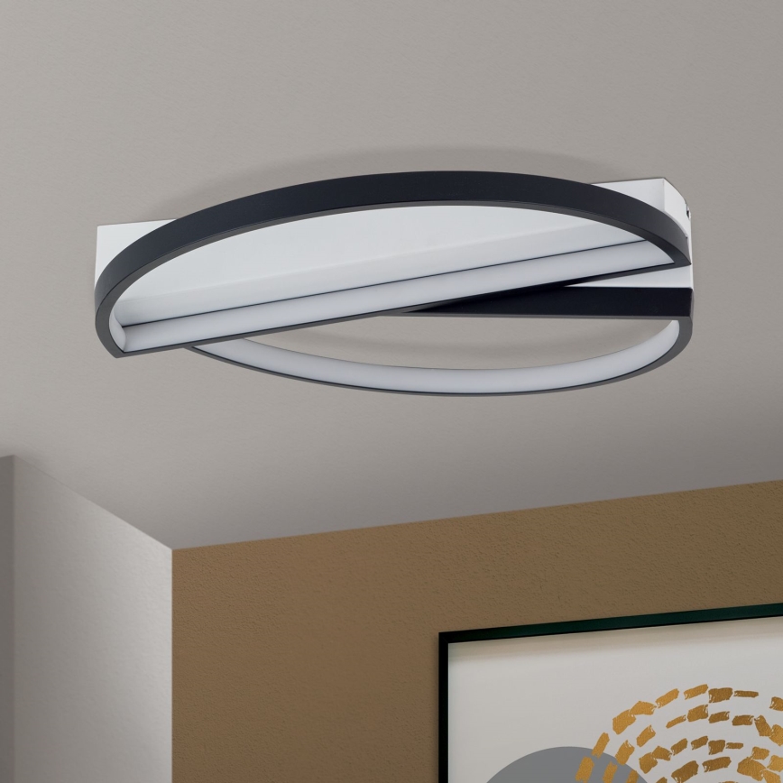 Plafoniera LED dimmerabile OLGA LED/28W/230V nero/bianco