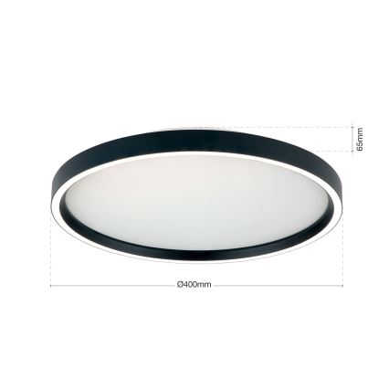 Lampada da soffitto dimmerabile LED MASCA LED/36W/230V 2700/3350/4000K diam. 40 cm nero