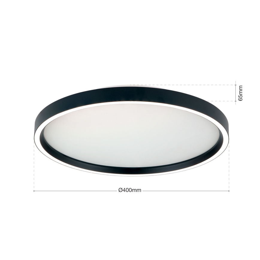 Lampada da soffitto dimmerabile LED MASCA LED/36W/230V 2700/3350/4000K diam. 40 cm nero