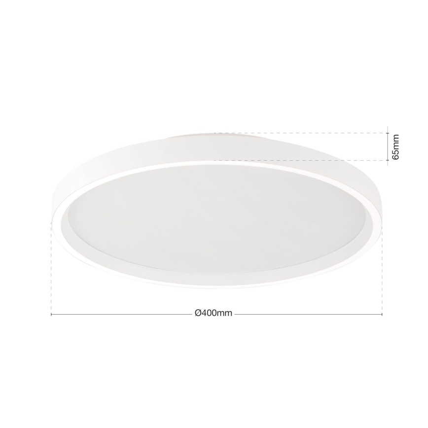 Plafonnier à intensité variable MASCA LED/36W/230V 2700/3350/4000K d. 40 cm blanc