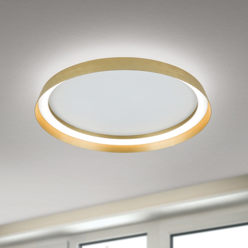 Plafoniera LED dimmerabile MANTA LED/38W/230V 2700/3000/4000K diam. 45 cm oro