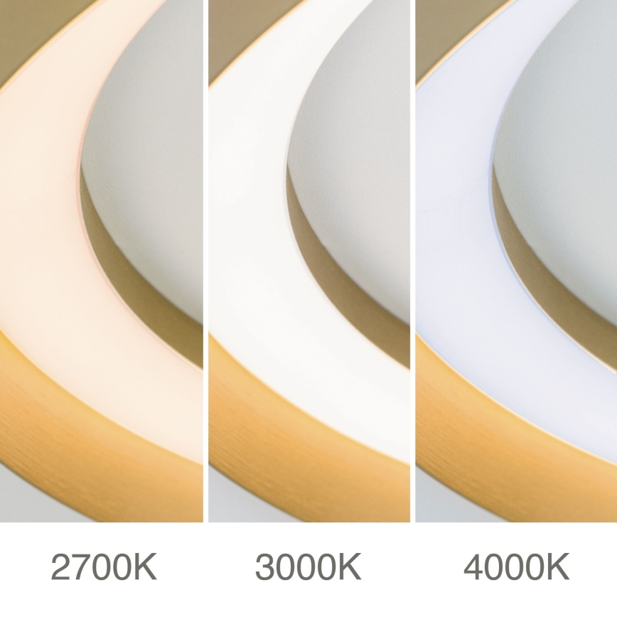 Plafoniera LED dimmerabile MANTA LED/38W/230V 2700/3000/4000K diam. 45 cm oro