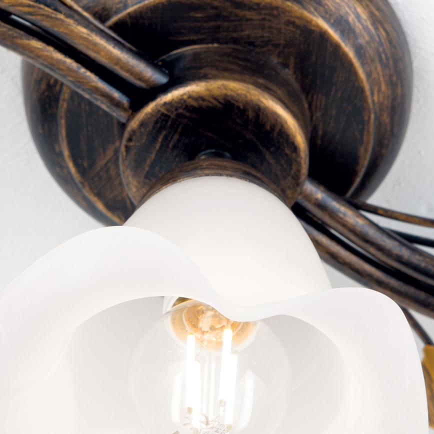 Anbauleuchte SISI 5xE14/40W/230V bronzen/Patina