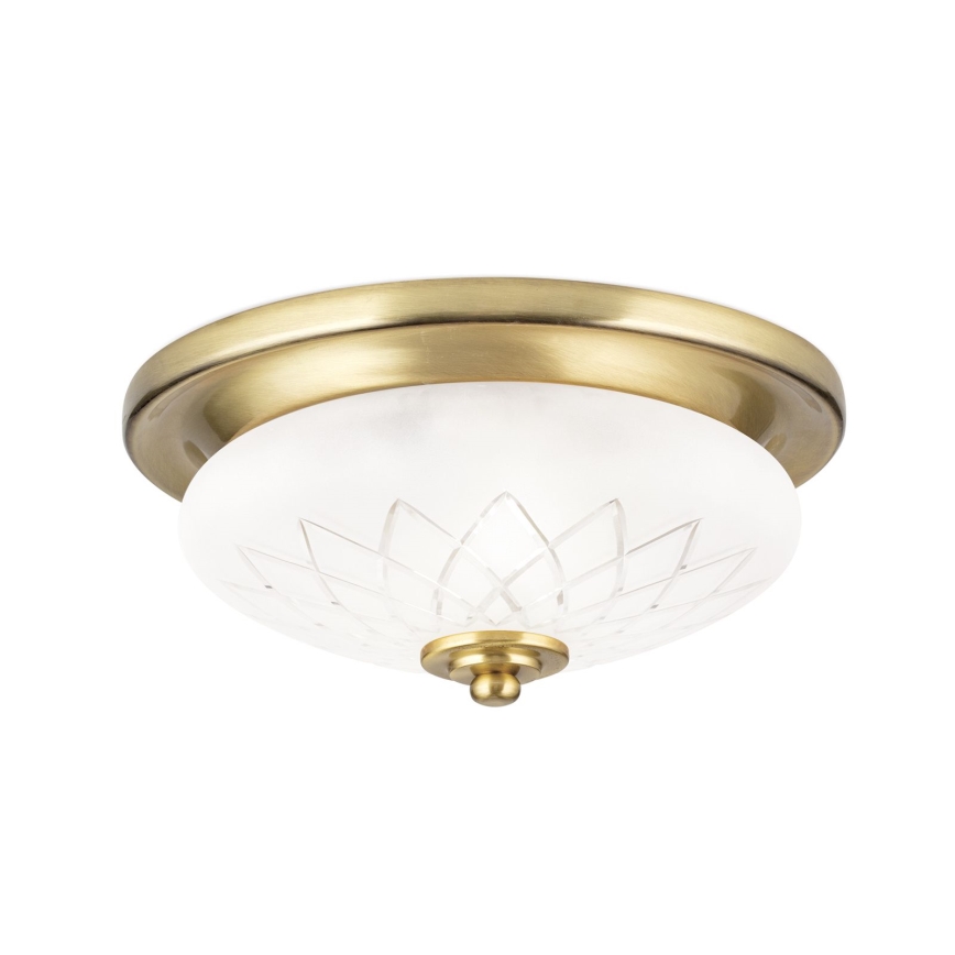 Deckenleuchte PORTO 1xE27/40W/230V d 26 cm golden