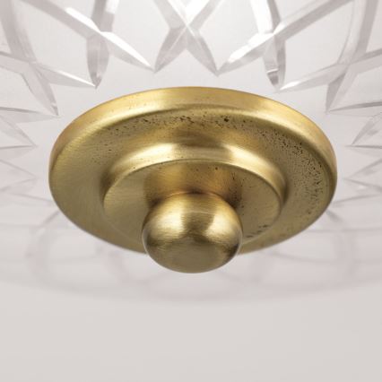 Plafoniera PORTO 1xE27/40W/230V diametro 26 cm oro