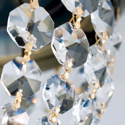 Plafonnier en cristal PLAFOND 1xE27/40W/230V d. 26 cm bronze
