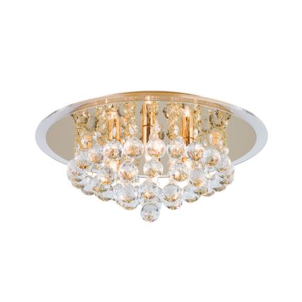 Plafoniera di cristallo GLORIA 4xG9/40W/230V diametro 38 cm oro