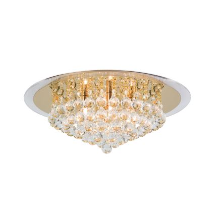 Plafoniera di cristallo GLORIA 6xG9/40W/230V diametro 50 cm oro