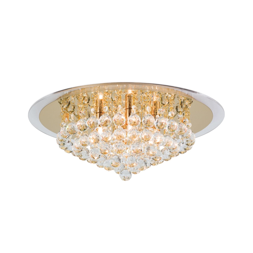 Plafoniera di cristallo GLORIA 6xG9/40W/230V diametro 50 cm oro