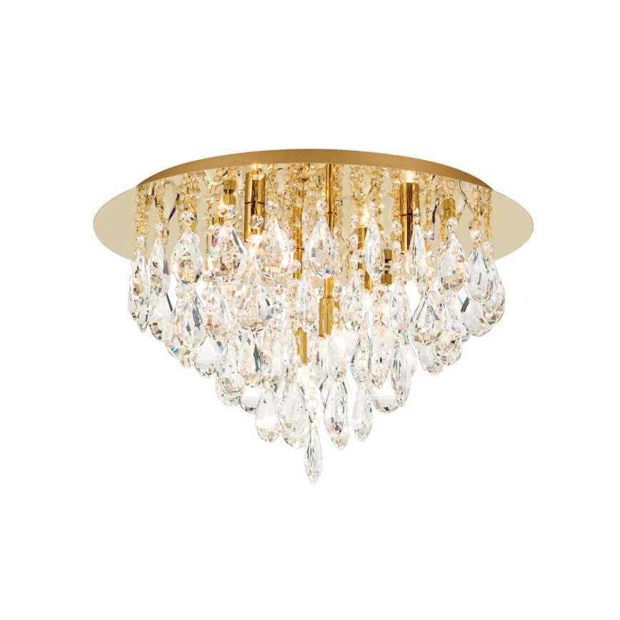 Kristall-Deckenleuchte CELESTE 6xG9/40W/230V d 45 cm golden