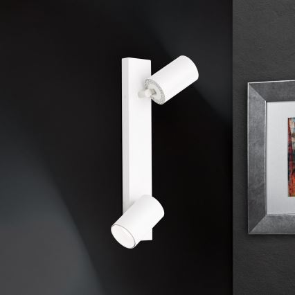 Faretto SEAN 2xGU10/13W/230V bianco