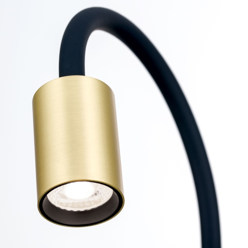 Flexible LED-Tischleuchte mit Klemme KURT LED/5W/230V golden