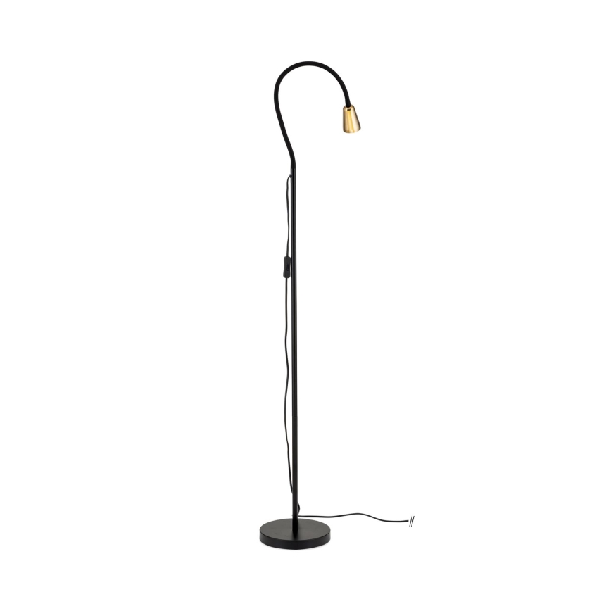Flexible Stehleuchte DOTTY 1xGU10/10W/230V schwarz/messing