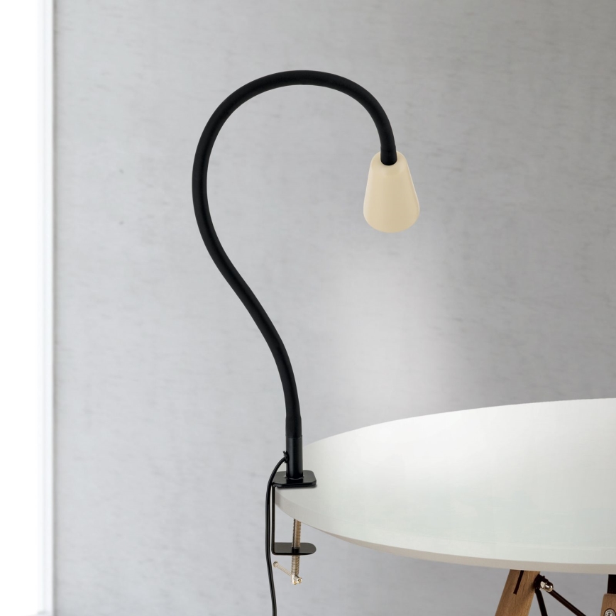 Flexible Tischlampe mit Klemme DOTTY 1xGU10/10W/230V beige/schwarz