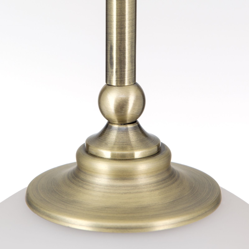 Suspension filaire OLD LAMP 1xE27/40W/230V blanc/laiton