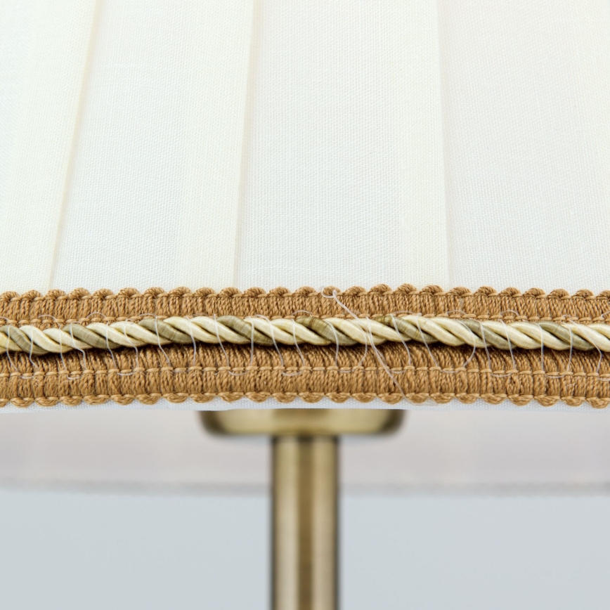 Lampe de table TONIA 1xE27/60W/230V d. 25 cm blanc/bronze