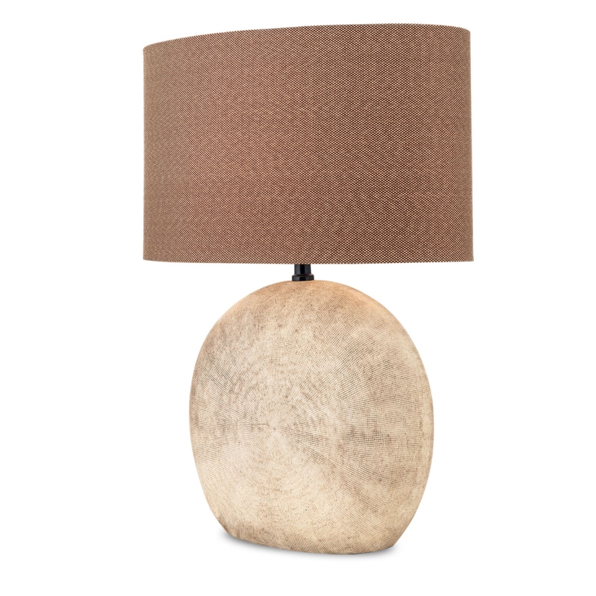Lampe de table ETHNO 1xE27/60W/230V céramique marron/beige